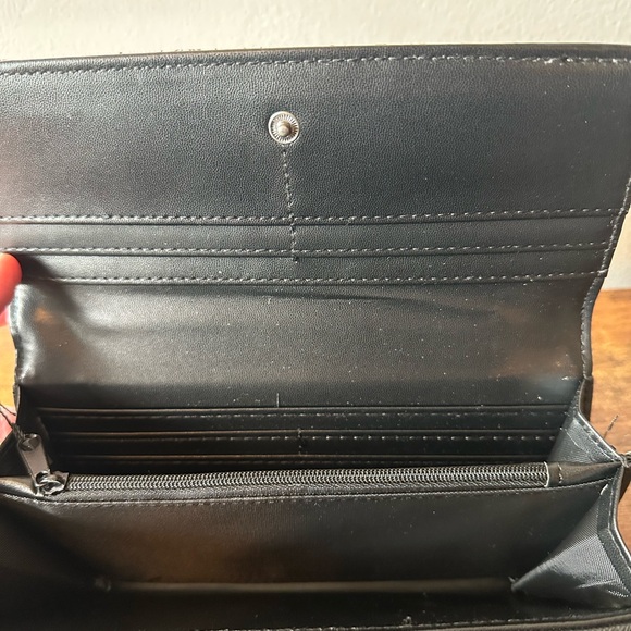 Ed Hardy Light Pink and Black Graphic Monogram Long Wallet NWT - Picture 8 of 8